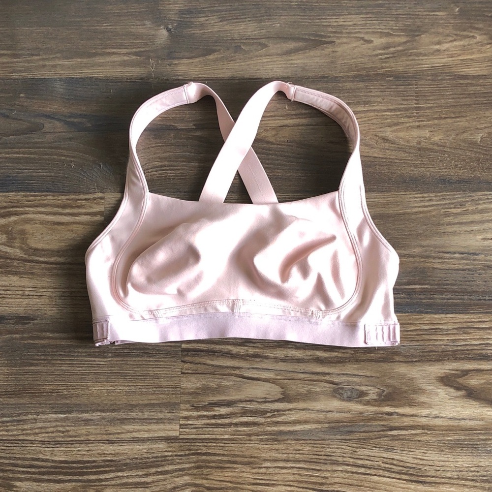Free People FP Movement Make A Move Sports Bra Light Pink Large Adjustable